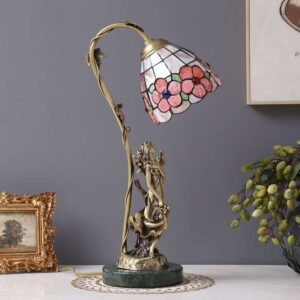 Metallic vintage design table lamp